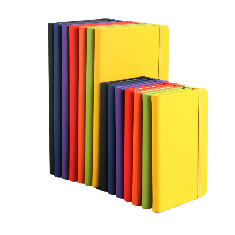 BST Promotional blank A5 A6 PU leather hard cover school note book diary journal printing custom notebook