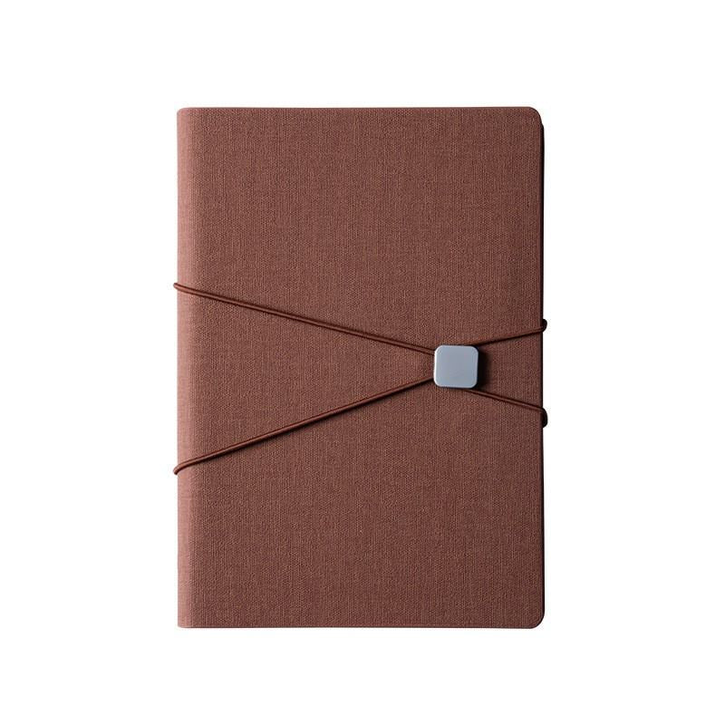 manufacture 6 ring binder cloth texture office gift box set notebook custom printing logo wholesale business a5 notepad notebook