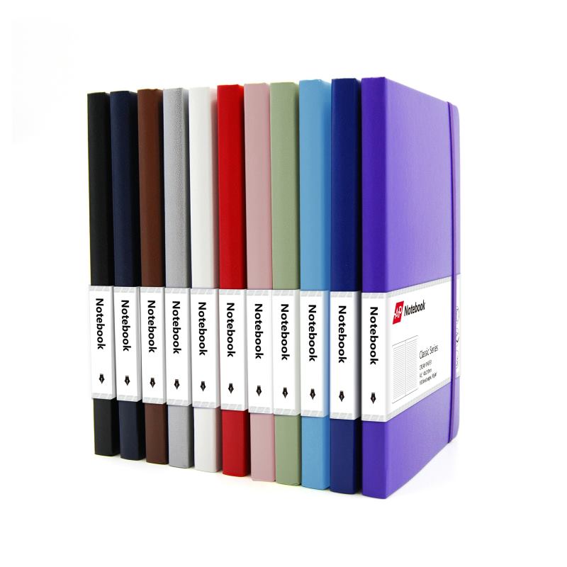 A5 Business Diary Dotted Lined Printed  Custom Planner Fashion Binding Leather Ready To Ship Whole Sale Promotion Notebook