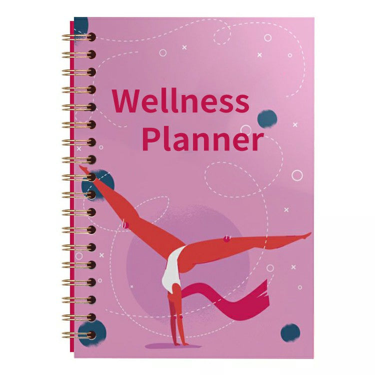 Custom Printing Spiral Notebook Workout Planner Log Book Self Care Journal Self Management Fitness Organizer Exercise Books