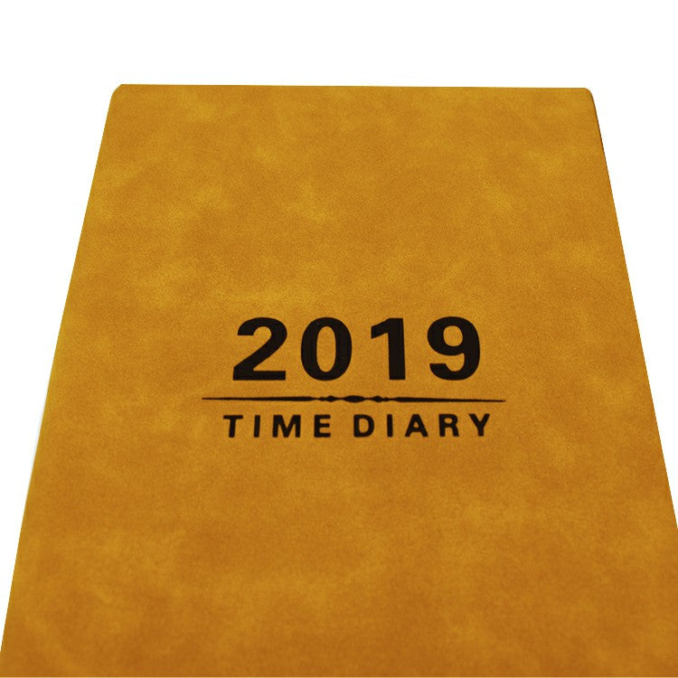 Personalized Custom Daily Agenda Planner Journal Diary Note Book Pu Leather Cover Dotted / Dot Grid Notebook
