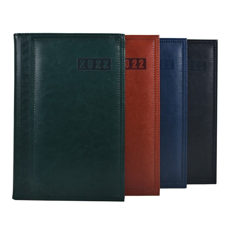 2022 Planner Luxury Business Notebook Custom Journal Date Book A5 Pu Leather Agenda Diary Notebook