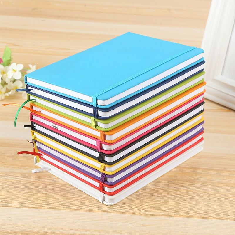 2021 Business Customized A5 Pu Leather Notebooks Student Office Notebook With Elastic Band