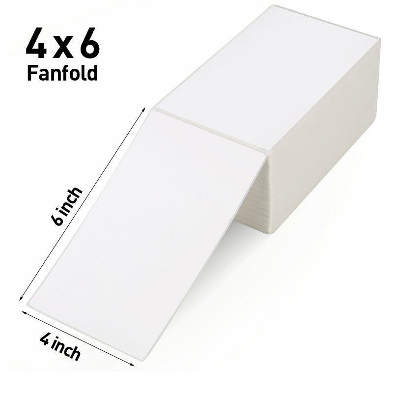 Fan-fold Three Proofs Quality 100mm*150mm 4*6 inches Blank Shipping Label Direct Thermal Label