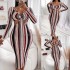 Hot selling women's clothing new European and American wrapped chest long sleeved dress long dress women's dress